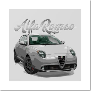 ALFA ROMEO Mito white front Posters and Art